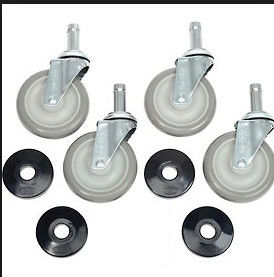 Stainless Steel Chrome Mobile Wire Metal Shelving Cart With 3 Ventilated Shelves