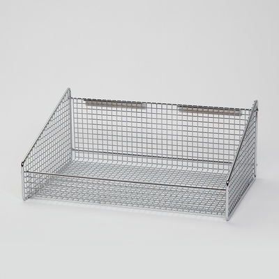 Stainless Steel Chrome Plate Stackable Wall Wire Baskets Storage , Small Wire Containers