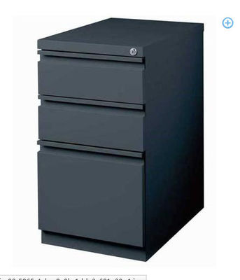 Office Movable Pedestal Metal Filing Cabinet With 3 Drawers / Metal Document Cabinet 