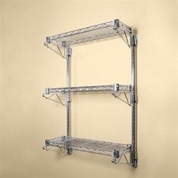 14" Deep Wall Mounted Cantilever Brackets Adjustable Residential Shelving Storage Racking