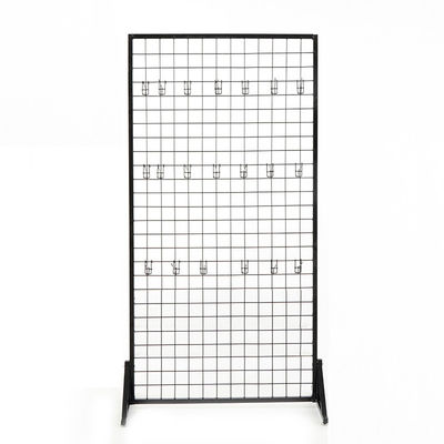 Multi - Functional Divider & Partition Commercial Wire Shelving , Metal Rolling Display Rack
