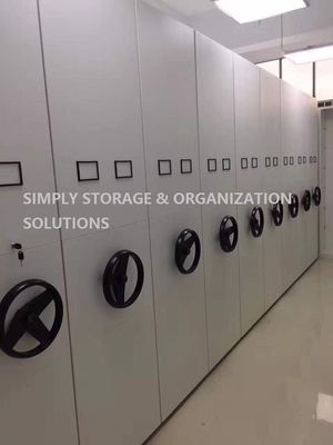 Mobile Compact Shoe Boxes High Density Storage System 2.5 Meters Extra High