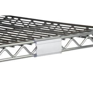 Plastic Label Holder Wire Shelving Parts , White Wire Shelving Accessories