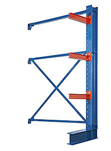Lumber Cantilever High Loading Capacity Heavy Duty Storage Racks Cantilevered Type