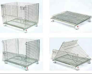 Material Handling Equipment Collapsible Wire Container 1000*800*860 Customized