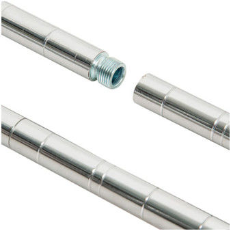 Silver Chrome Finish Wire Grid Baskets Shelving 8 - Basket Shelving Unit