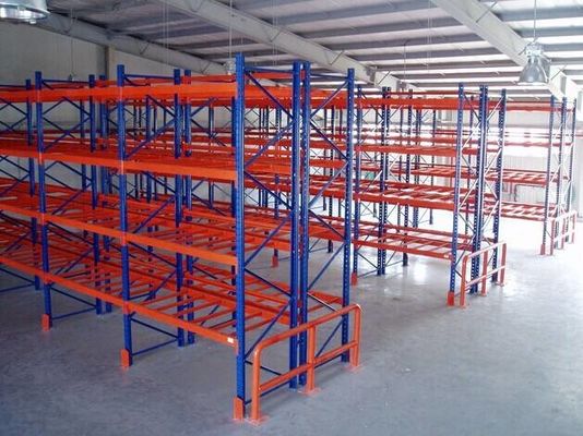 Custom Selective Pallet Racking Systems / Fixed Steel Frame Storage Shelves