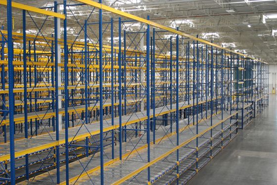 Industrial Heavy Duty Storage Racks With Wire Decking For Logistics Distribution Center