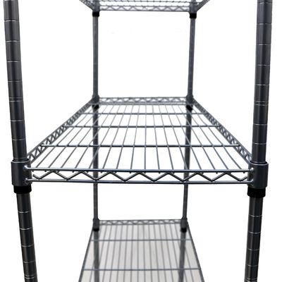 Durable 6 Tier Wire Storage Racks Movable In A Plant Growing Environment