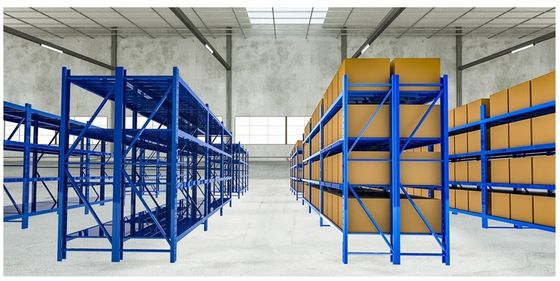 Combined Wide Span Shelving Teardrop Warehouse Pallet Racks For Light Storage