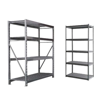 Fiberboard 4 - 5 Levels Rivet System Boltless Metal Shelving For Home / Office