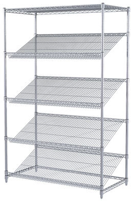 Chrome Plated Rack Commercial Metal Retail Display Wire Shelving Unit For Retail Market