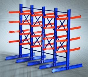 Heavy Duty Warehouse Racking Systems Two Side Light Cantilever Pallet Racks