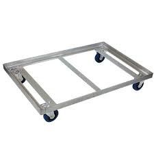 ODM Polished Wire Utility Cart / Standard Size Four - Wheel Dolly