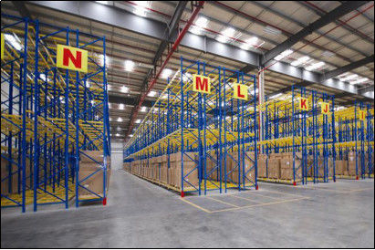 Food Beverage Industry Project Metal Double Deep Pallet Racking