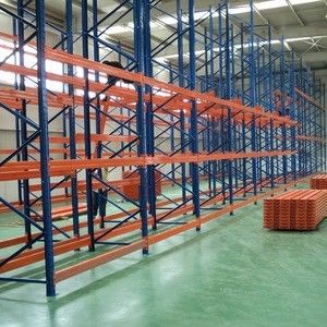 Packaging Material Industry Beam Type Double Deep Pallet Rack