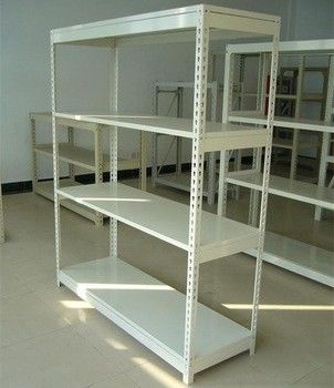 White Color Boltless Storage Rivetier Racking For Cell Phone Display