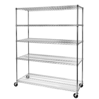 Restaurant Food Storage Flat Wire Storage Shelves 42" W X 14" D Multi - Function
