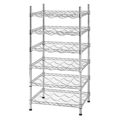 12 - Bottle Stackable Wine Racks Champagne Bar Accessory Metal Free Standing