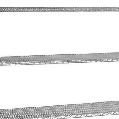 Four Layer Chrome Steel Shelving Beverage Storage Organizer Rack 14" X 42"