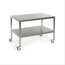 Customized Commercial Wire Shelving , Restaurant Hygienic Counter Top and Food Prepare Stainless Steel Work Tables