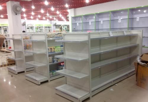 Custom Height Showroom Metal Shelving / Retail Display Racks For Shops , Stores