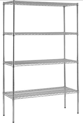 Metal Kitchen Pantry Storage Shelves Multilayer With Adjustable Horizontal Feet