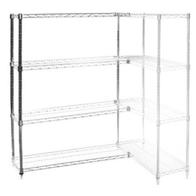 Commercial Heavy Duty Storage Shelving Chrome Adjustable Add kit Rack Unit