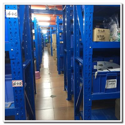 Blue Upright Orange Pallet Light Duty Racking For Chemical Industry
