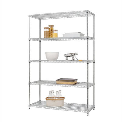Adjustable Five Shelf Storage Rack 36"W X 14"D Customized Post Height