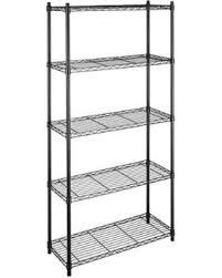 36" W X 14" D X 60" H  Home Wire Shelving Unit Black Powder Coating