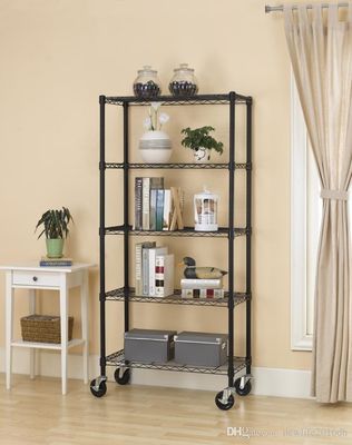 Standard Sizes  Wire Rack Unit Display Metal Storage Shelves 250kg / Layer