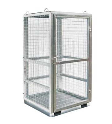 W1060 * D1060 * H1800 Grey Wire Mesh Security Cage For Cylinder