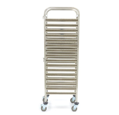 Durable Stainless Steel Baking Tray Trolley With 4 Casters And 2 Brakes