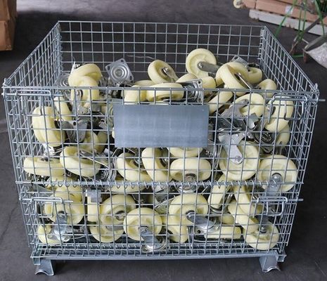 Collapsible 4000lbs Welded Wire Mesh Containers 32″D x 40″L x 34″H