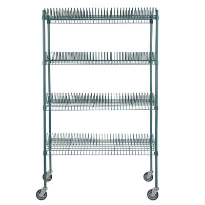 4 Levels Freestanding Drying Rack For Dining Essentials Store Sheet Pans  , Trays Drying Wire Shelving For Kitchen