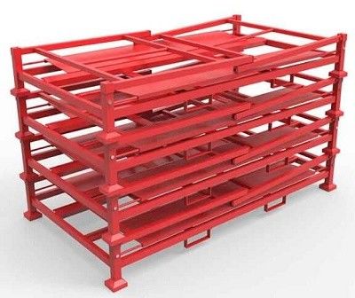 Warehouse Heavy Duty Storage Racks / Collasible Tire Racks Stacking Height 3