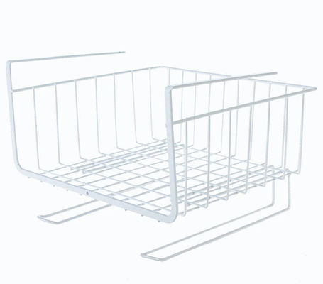 Under Cabinet Hanging Shelf Wire Basket Organizer For Cabinet Extra Storage Space