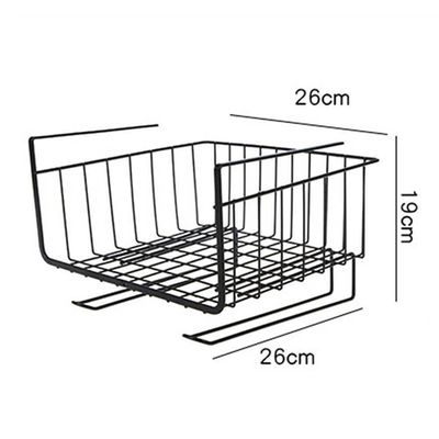 Under Cabinet Hanging Shelf Wire Basket Organizer For Cabinet Extra Storage Space