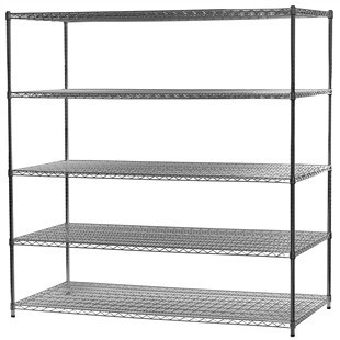 5 - Layers Heavy Duty Storage Racks / Chrome Wire Mesh Shelving 18"X30"X64''