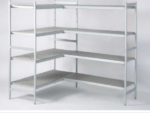 Heavy Duty Commercial Metal Storage Shelves / Mobile Adjustable Cold Room Racks