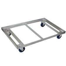 ODM Polished Wire Utility Cart / Standard Size Four - Wheel Dolly