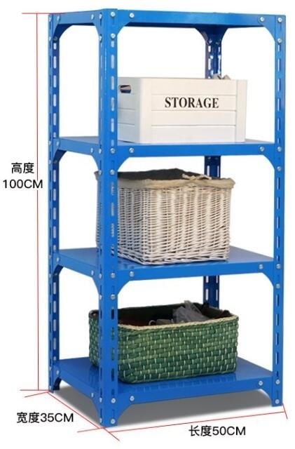 Mobile Wide Span Shelving , 75cm Height DIY Office Storage Small Boltless Metal Rack