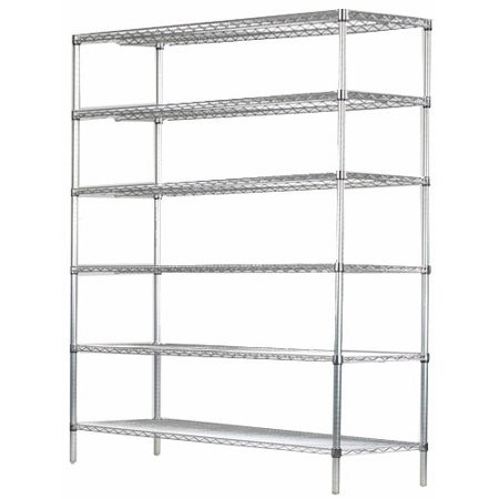 Carbon Steel Metal Restaurant Shelving Hygienic Unit (18" X 48" X 72")
