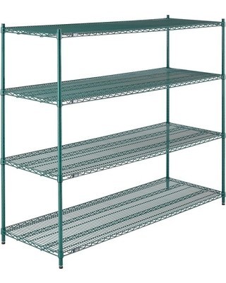 4 Tier Shelf Storage Rack Organizer Steel Wire Shelving For Mushrooms Growth