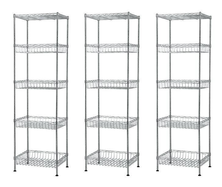 Hotel Front Desk Display Metal Storage Shelves With Large Capacity