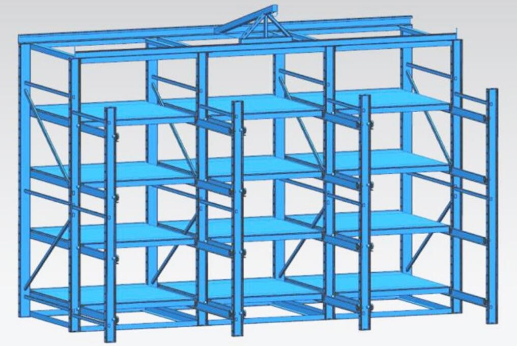 Tool Racks 5 Layers Factory Warehouse Die Mold Rack Crane in Top
