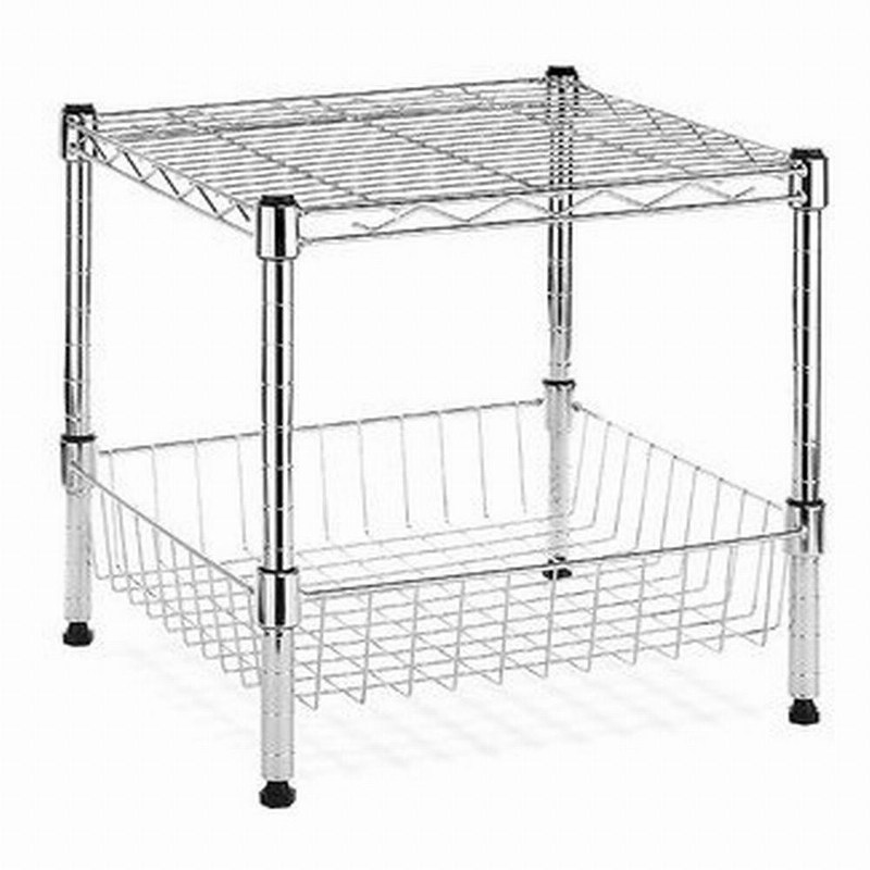 Small Type Tableware Kitchen Wire Shelving Unit 18" W X 14" D X 24" H